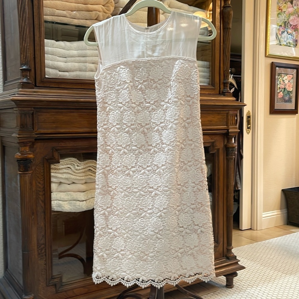 EUC Reiss Shanford Sugar Lace Sleeveless Dress
